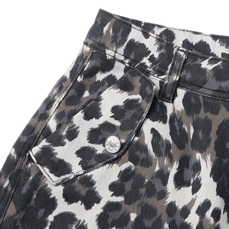 Pantalones con estampado de leopardo